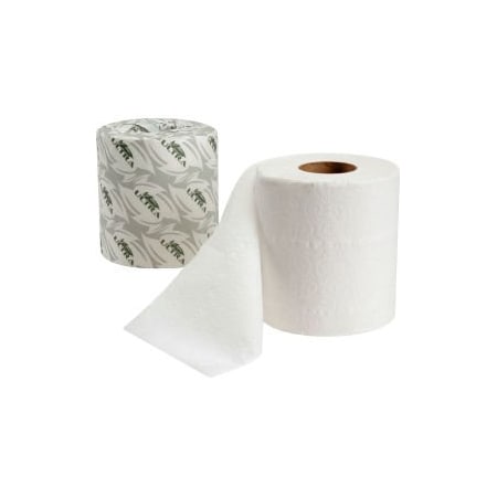Global Equipment Standard Bathroom Tissue Paper - 500 Sheets/Roll, 96 Rolls/Case 58596U